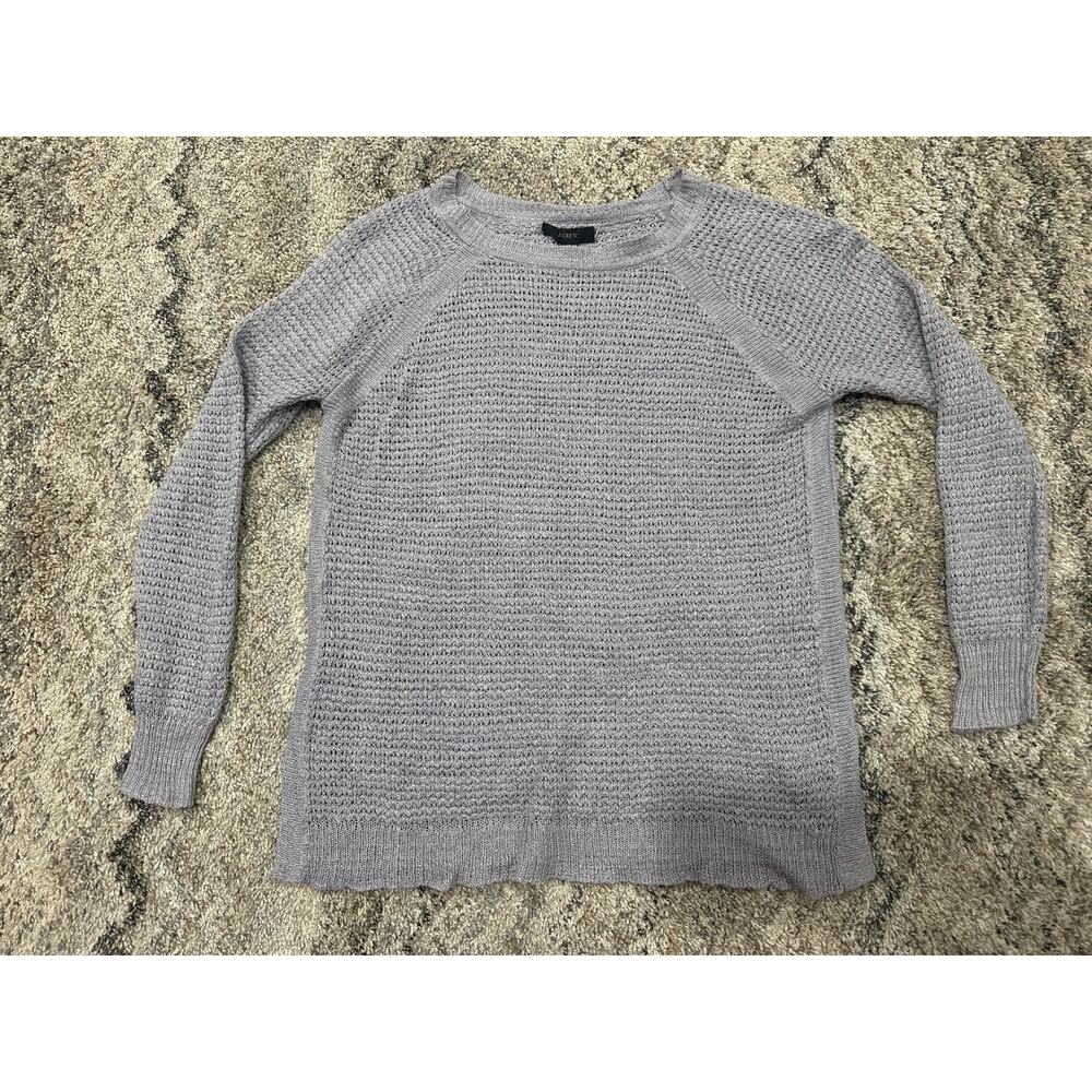 J Crew Women’s Long Sleeve Knitted/Ribbed Purple/Gray
Shirt Women’s Size Small